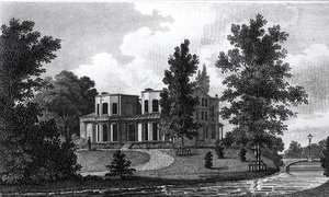 Lord Nelsons Villa i Merton, utgitt 1806 av Edward Gyfford