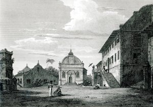 Regjeringshuset i Malacca, gravert av George Cooke av Edward Hawke Locker