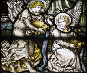 Angels, 1882 (farget glass) av Edward Holmes Jewitt