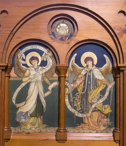 Garstang, St Thomas, Shrigley & Hunt (1873-1982), Edward Holmes Jewitt (1849-1929), Angel Reredos, ca. 1877