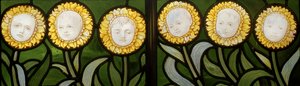 Mary, Mary, ganske motsatt, blomsterdetalj, 1886 av Edward Holmes Jewitt