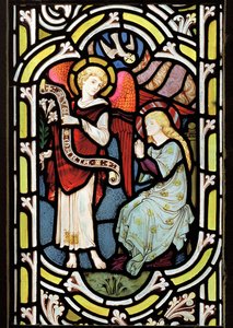Bebudelsen, ca. 1878 (farget glass)