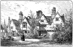 Huset til Dr John Hall, Stratford-upon-Avon, Warwickshire, 1885.