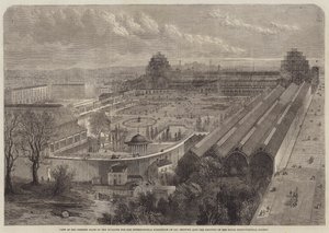 Utsikt over den nåværende tilstanden til bygningen for den internasjonale utstillingen i 1862? av Edward Hull