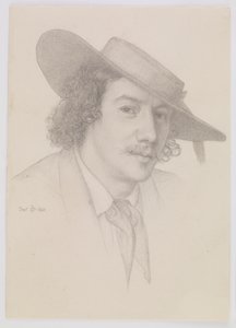 Portrett av Whistler, 1858. av Edward John Poynter