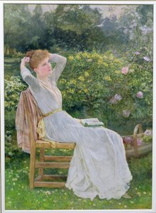Sommertid: portrett av kunstnerens kone, Hannah