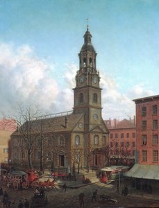 The North Dutch Church, Fulton and William Streets, New York, 1869.