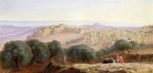 Betlehem, ca. 1870 av Edward Lear