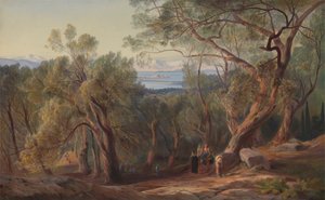 Korfu fra Santa Decca av Edward Lear