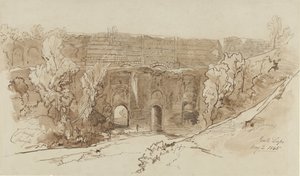Utsikt over Ponte Lupo (nær Tivoli) av Edward Lear