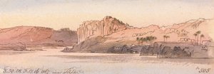 Nær Tafa, kl. 17:50, 16. februar 1867 (505A) av Edward Lear