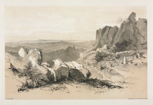 Olevano av Edward Lear