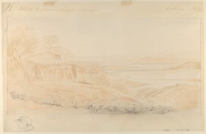 Pentedatelo, Calabria, Italia av Edward Lear