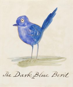 The Dark Blue Bird, fra Sixteen Drawings of Comic Birds (penn og blekk wc på papir)