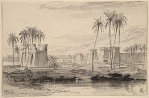 Theben av Edward Lear