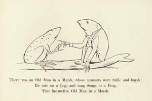 Det var en gammel mann i en myr, hvis oppførsel var fåfengt og barsk av Edward Lear