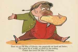 Det var en gammel mann fra Calcutta, som til stadighet spiste brød og smør, fra 