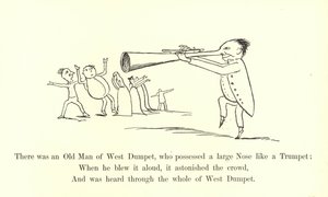 Det var en gammel mann fra West Dumpet, som hadde en stor nese som en trompet av Edward Lear
