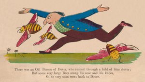Det var en gammel person fra Dover..., ca 1840-tallet. av Edward Lear