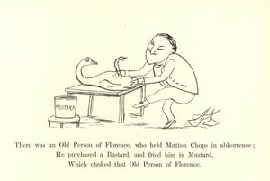 Det var en gammel person fra Firenze, som holdt fårekoteletter i avsky av Edward Lear