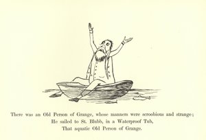 Det var en gammel person fra Grange, hvis oppførsel var scroobious og merkelig av Edward Lear