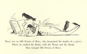 Det var en gammel person fra Hove, som besøkte dypet av en lund av Edward Lear