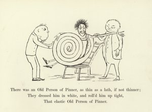 Det var en gammel person av Pinner, tynn som en lekte, om ikke tynnere av Edward Lear