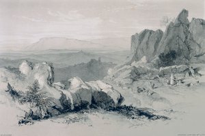 Utsikt i Roma og omegn: utsikt over Olevano av Edward Lear