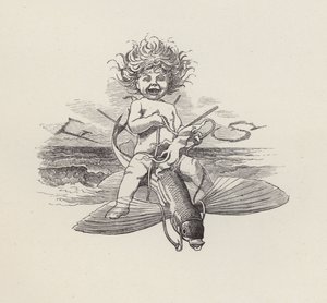 Illustrasjon for The Water-Babies av Charles Kingsley (gravering) av Edward Linley (after) Sambourne