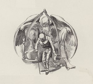 Illustrasjon for The Water-Babies av Charles Kingsley (gravering) av Edward Linley (after) Sambourne