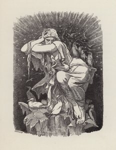 Illustrasjon for The Water-Babies av Charles Kingsley (gravering) av Edward Linley (after) Sambourne
