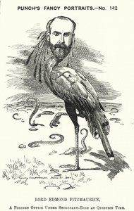 Punch tegneserie: Edmond Fitzmaurice av Edward Linley (after) Sambourne