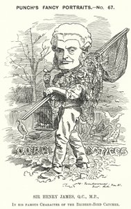 Punch tegneserie: Sir Henry James av Edward Linley (after) Sambourne