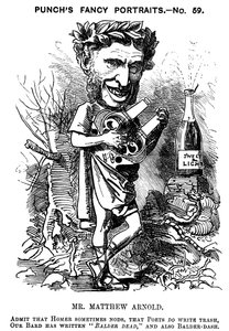 Matthew Arnold 1822-1888, britisk poet, kritiker og pedagog, 1881 av Edward Linley Sambourne