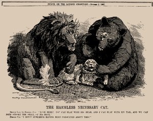 Den ufarlige nødvendige katten. Punch, 2. oktober 1907, 1907.
