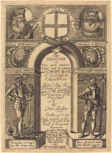 Frontispice til Peter Heylyns "The History of St. George of Cappadocia" av Edward Marshall