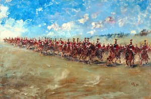 16. Lancers rykker frem i galopp, 1898