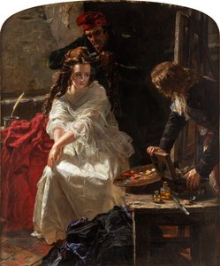 Charlotte Corday i fengselet til Conciergerie, 1862.