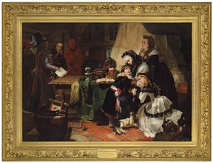 Den siste avskjeden til Marie Antoinette og hennes sønn, 1856