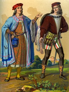 En engelsk hoffmann fra 1450 og en engelsk gentleman fra 1500 1849.