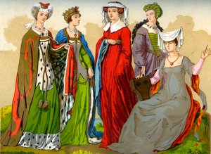Engelske adelskvinner, 1400-1500-tallet 1849.