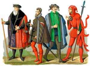 Tyske kostymer, 1400-1500-tallet 1849.