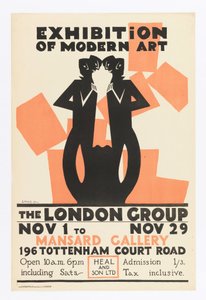 Plakat, utstilling av moderne kunst-The London Group