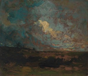Etter dusjen, ca. 1883-1887. av Edward Mitchell Bannister