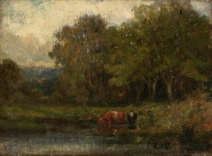 Landskap, 1895. av Edward Mitchell Bannister