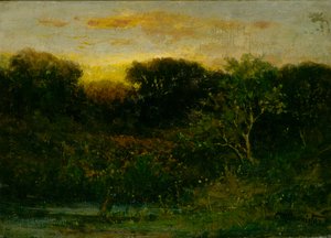 Soloppgang, n.d. av Edward Mitchell Bannister