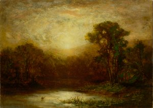Solnedgang, ca. 1875-1880.