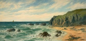 Kystscene, 1887. av Edward Moore