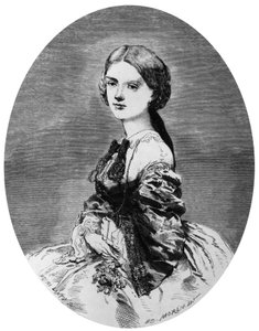 Prinsesse Maria Clotilde av Savoy (gravering) av Edward Morin