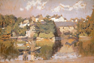'Bygninger ved en elv', 1923-1943